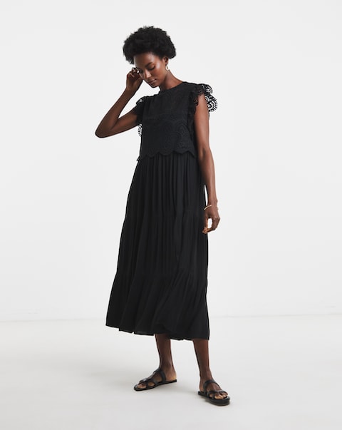 Broderie 2 - in - 1  Maxi Dress