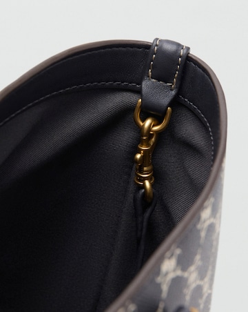 Mango Printed Logo Shopper Bag