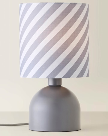 ValueLights Miley Grey Twist Table Lamp