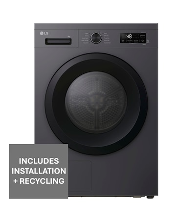 LG X10 RHX1009NMK 9kg Heat Pump Tumble Dryer - Slate Grey + Install