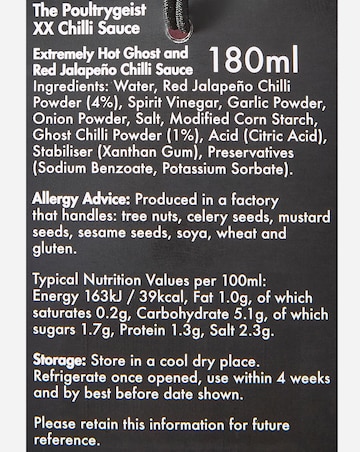 The Poultrygeist Chicken Chilli Sauce