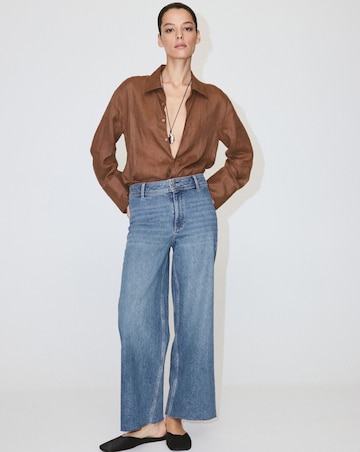 Mango Catherin Culotte High-Rise Jeans