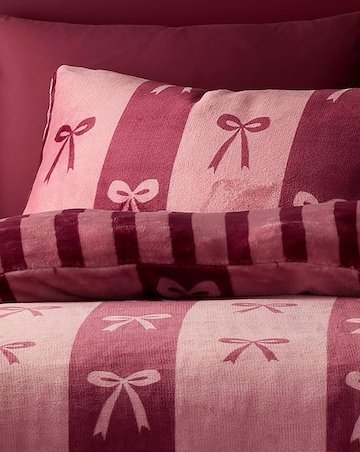 Fusion Bows Fleece Duvet Cover Set