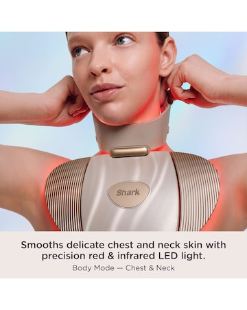 CryoGlow Clinic 360 Contrast LED Face & Neck Mask FW575UKGD1 Champagne