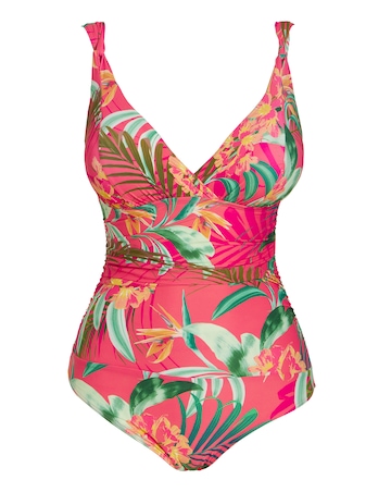 MAGISCULPT Full Contour Shaping Swimsuit Longer Length Tropical Print