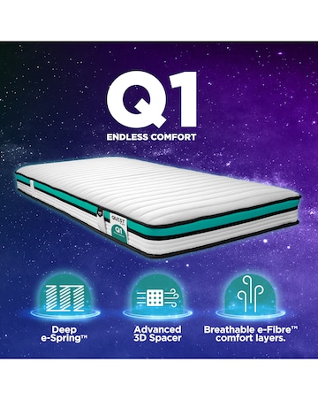 Jay-Be Quest Q2 Pocket Sprung Responsibly Made Children's Mattress - Single