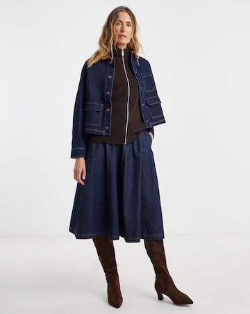 Sponge Zip Through Cardigan