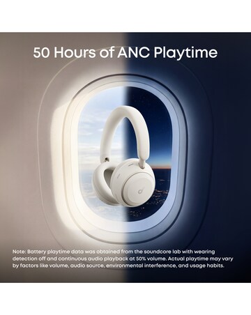 Soundcore Space 2 Wireless Noise-Cancelling Headphones - White