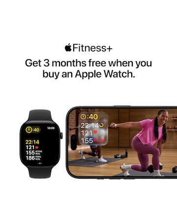 Apple Watch Series 12 GPS + Cellular 42mm - Black Aluminium/Black Sport - M/L