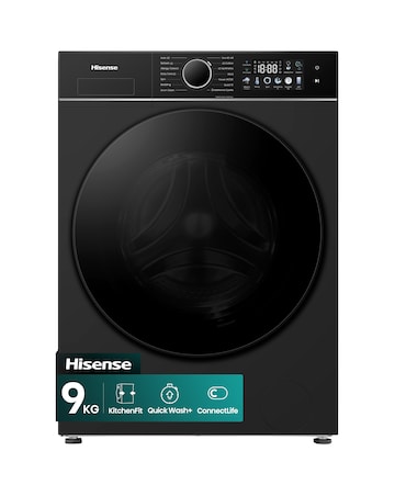 Hisense 3i 9kg 1400rpm KitchenFit Washing Machine Black