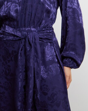 Joanna Hope Jacquard Tie Waist Dress