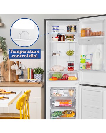 RUSSELL HOBBS 50/50 FRIDGE FREEZER W/ WD