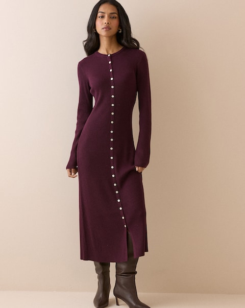 Nobody's Child Button Through Midi Dress