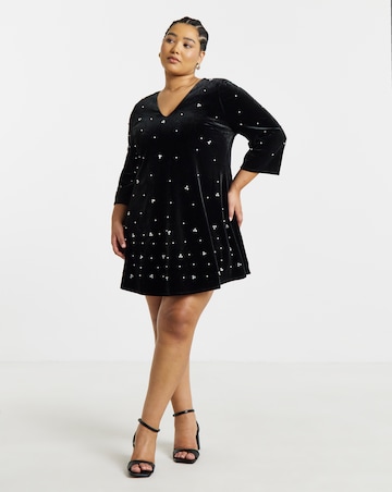 Joanna Hope Embellished Shift Dress