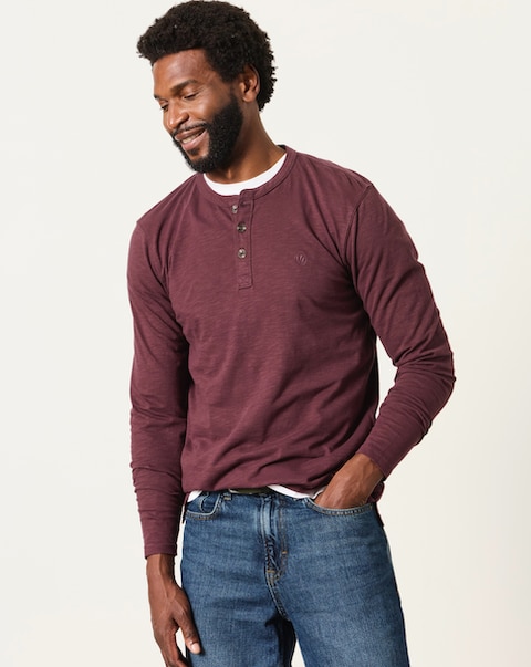 New In - FatFace Woodside Henley T-Shirt