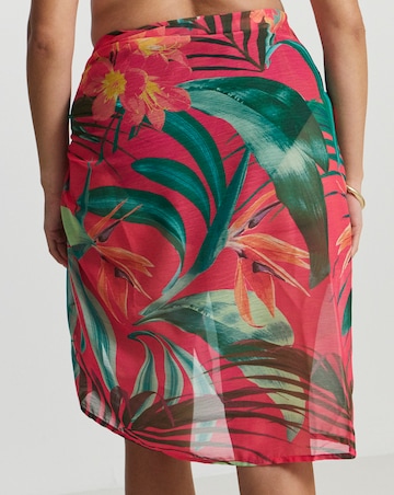 MAGISCULPT Tropical Print Midi Sarong