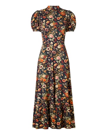 Joe Browns Petite Autumn Florals High Neck Jersey Maxi Dress