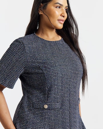 Simply Be Metallic Thread Mini Dress
