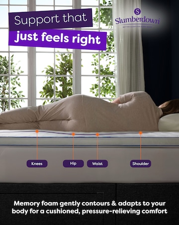 Slumberdown Sleep Soundly Memory Foam Gel 5cm Mattress Topper
