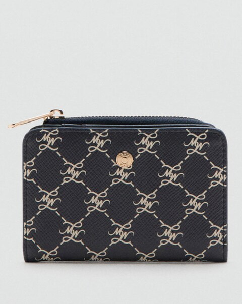 Mango Medium Logo Print Wallet
