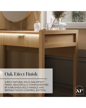 XR Living Dakota Dressing Table With App Control Lights