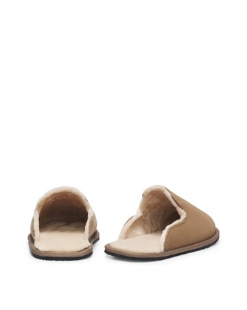 BOSS Lined Muled Slipper - Tan
