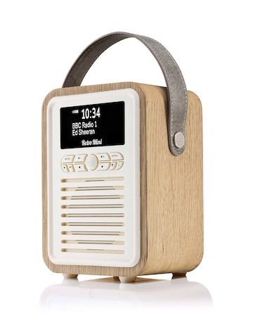 VQ Retro Mini DAB Radio - Oak
