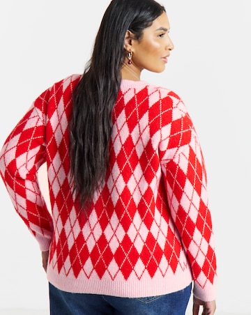 Santa Baby Argyle Christmas Jumper