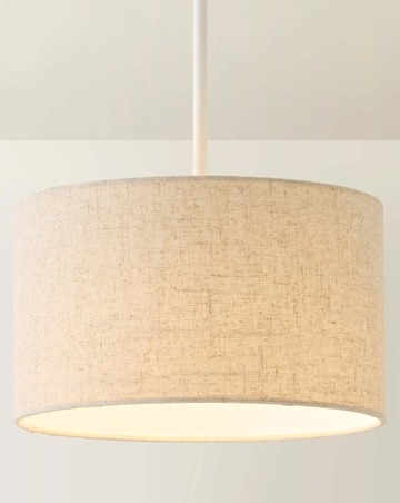 ValueLights Reni Small Linen Drum Shade