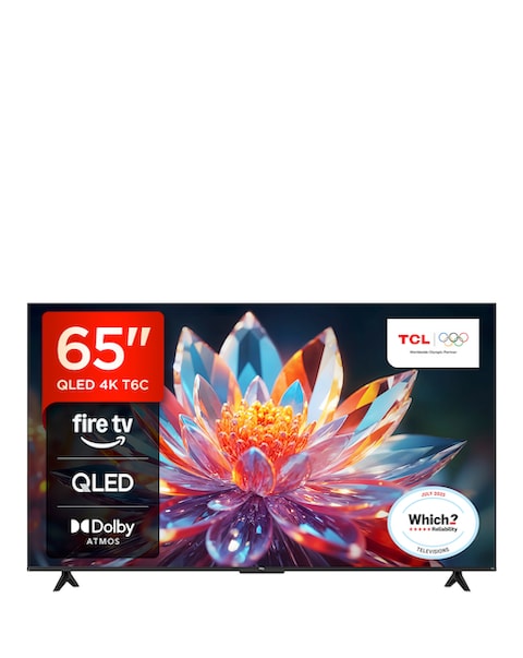 TCL 65T6C-UK 65in 4K QLED HDR Smart Fire TV with Freely