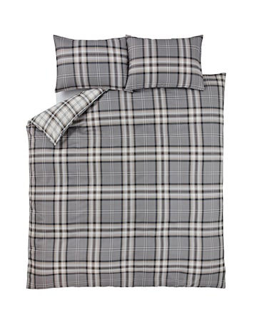 Catherine Lansfield Kelso Check Duvet Cover Set
