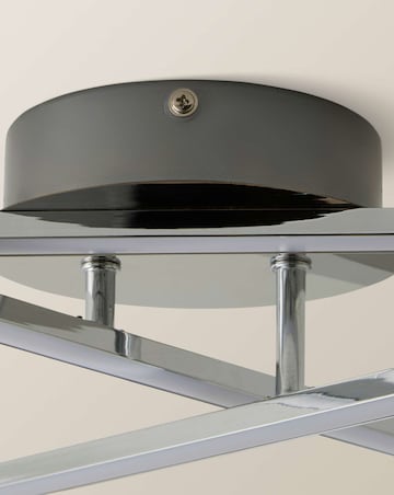 ValueLights Infinity IP44 Chrome 3 Arm Adjustable Ceiling Light