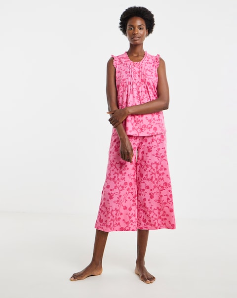 Julipa Value Floral Print Culotte Pyjama Set
