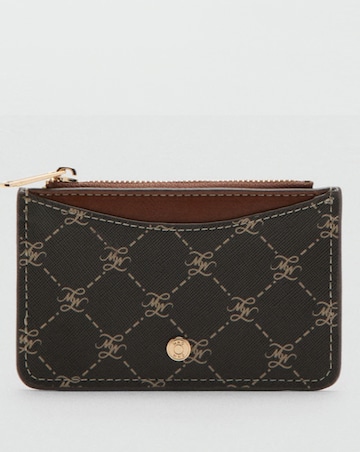 Mango Logo Zip Card Holder