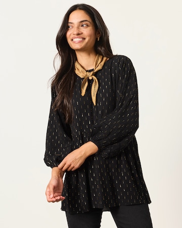 FatFace Stella Metallic Long Blouse