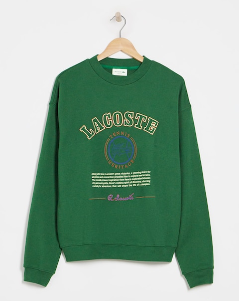 Lacoste Graphic Crew Sweat - Green