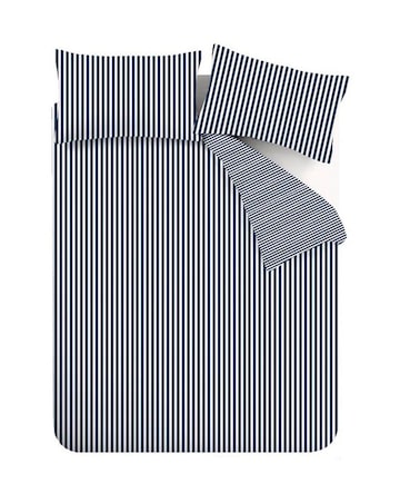 Catherine Lansfield Brushed Stripe Duvet Cover Set