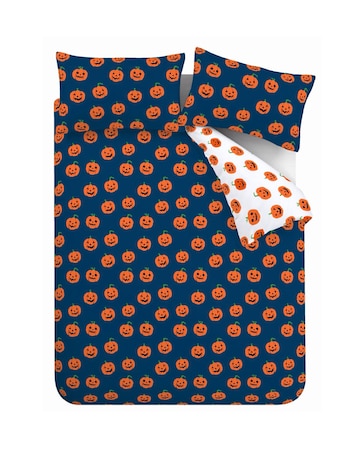 Catherine Lansfield Halloween Pumpkins Duvet Cover Set