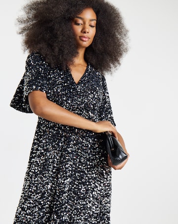 Twisted Wunder Velvet Sequin Maxi Dress