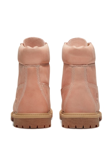 Timberland Pink Premium 6 Inch Lace Up Boots - Standard Fit (D)