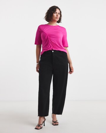 Pink Seam Detail Top