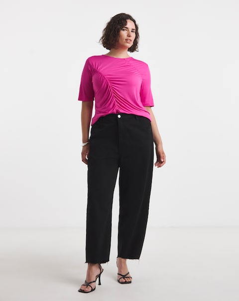Pink Seam Detail Top