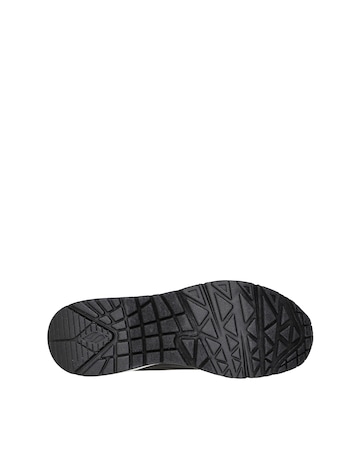 Skechers Black Uno Shimmer Away Trainers - Wide Fit (E)