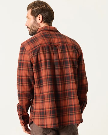 FatFace Long Sleeve Hagley Check Shirt - Orange