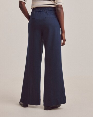 Anthology Navy Ponte Pull On Wide Leg Trouser