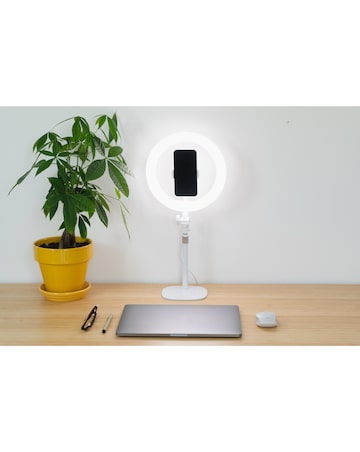 Kodak 10 Desk LED Ring Light for Selfies, Videos & Online Conferencing