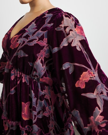Joanna Hope Velvet Burnout Maxi Dress