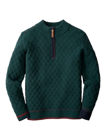Joe Browns Customised Funnel Neck Jumper - Green