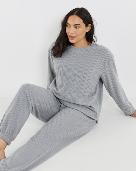 New In - Pretty Secrets Cable Textured Lounge Set
