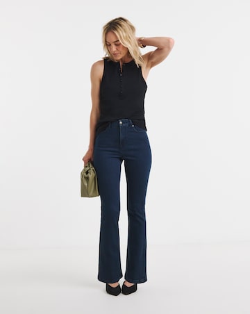 Indigo Stretch Denim Bootcut Jeans